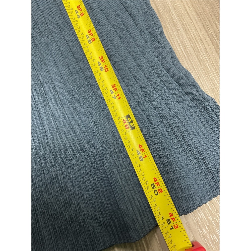 J. Crew Ribbed Knit Casual Comfort Cropped Jumpsuit in Dark Teal Size XL NEW - Picture 12 of 13